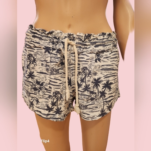 Beachy TROPICAL SURFER Cali 1850 Linen Blend Shorts, EUC Medium - Picture 5 of 12